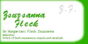 zsuzsanna fleck business card